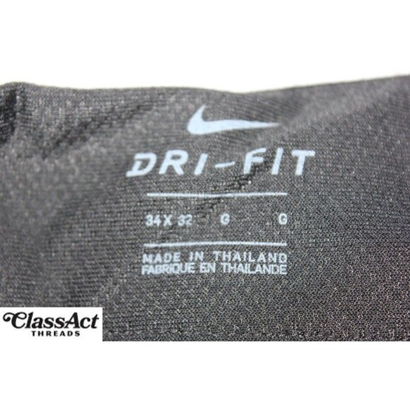 Nike Golf Pants Mens Gray Dri Fit Flat Front Stretch Tag Sz 34X32 (35X32) - Picture 2 of 11